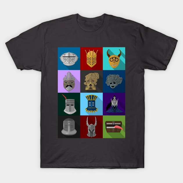 Dark Souls - Flat Helms T-Shirt by DigitalCleo